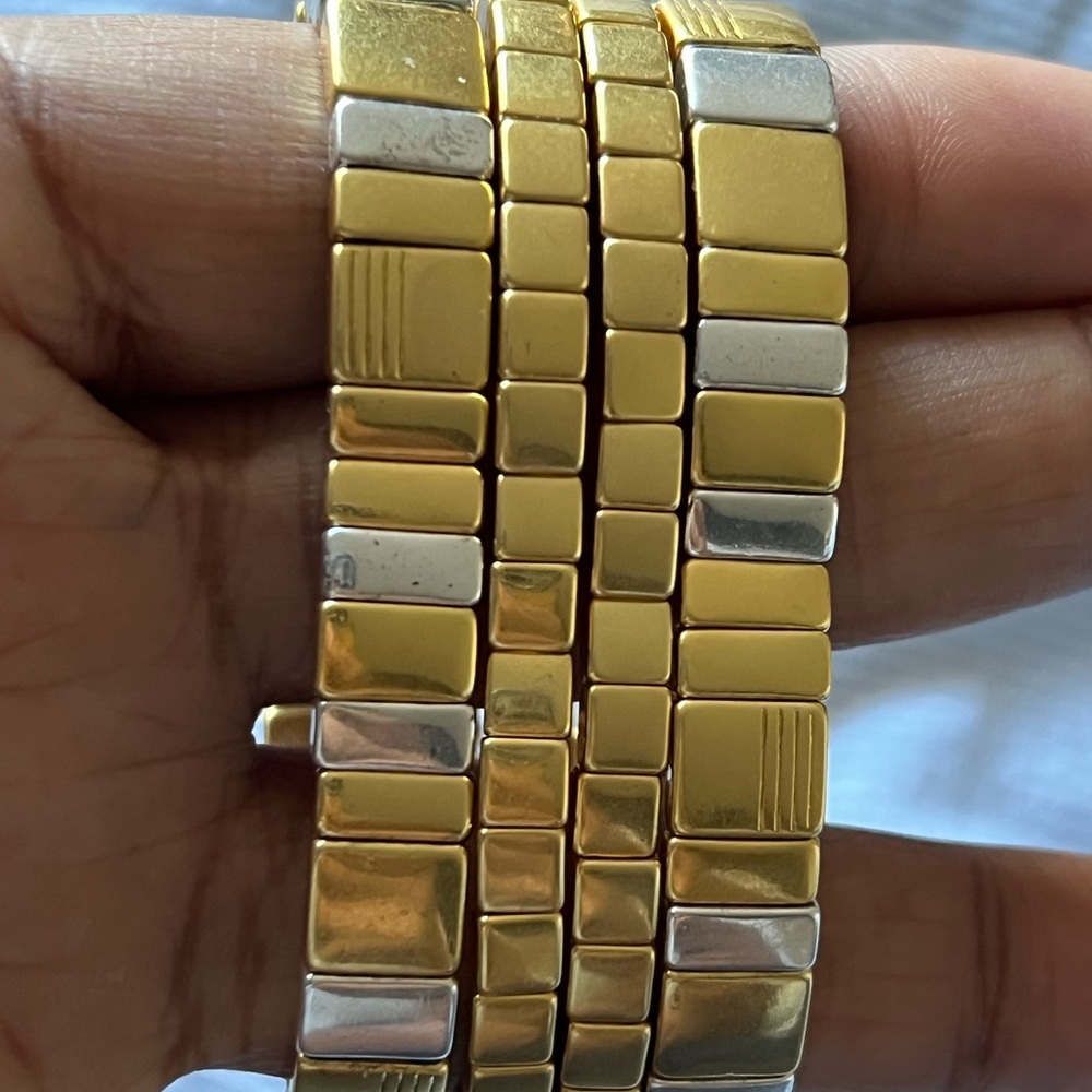 MADEWELL Gold stretchy bracelet